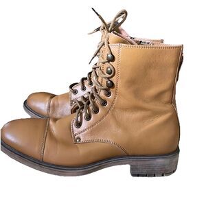 Vintage J75 Jump Cylinder Men's Leather Lace Up Motorcycle Boots Size 8